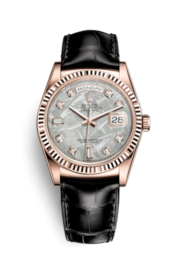 Rolex 118135-0098 : Day-Date 36 Everose / Strap / Meteorite