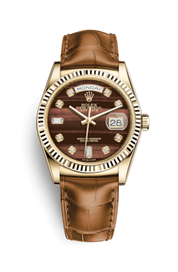 Rolex 118138-0127 : Day-Date 36 Yellow Gold / Strap / Bull's Eye
