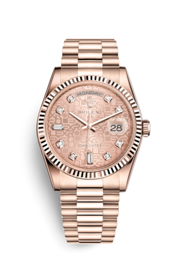 Rolex 118235f-0006 : Day-Date 36 Everose Fluted / President / Pink Computer