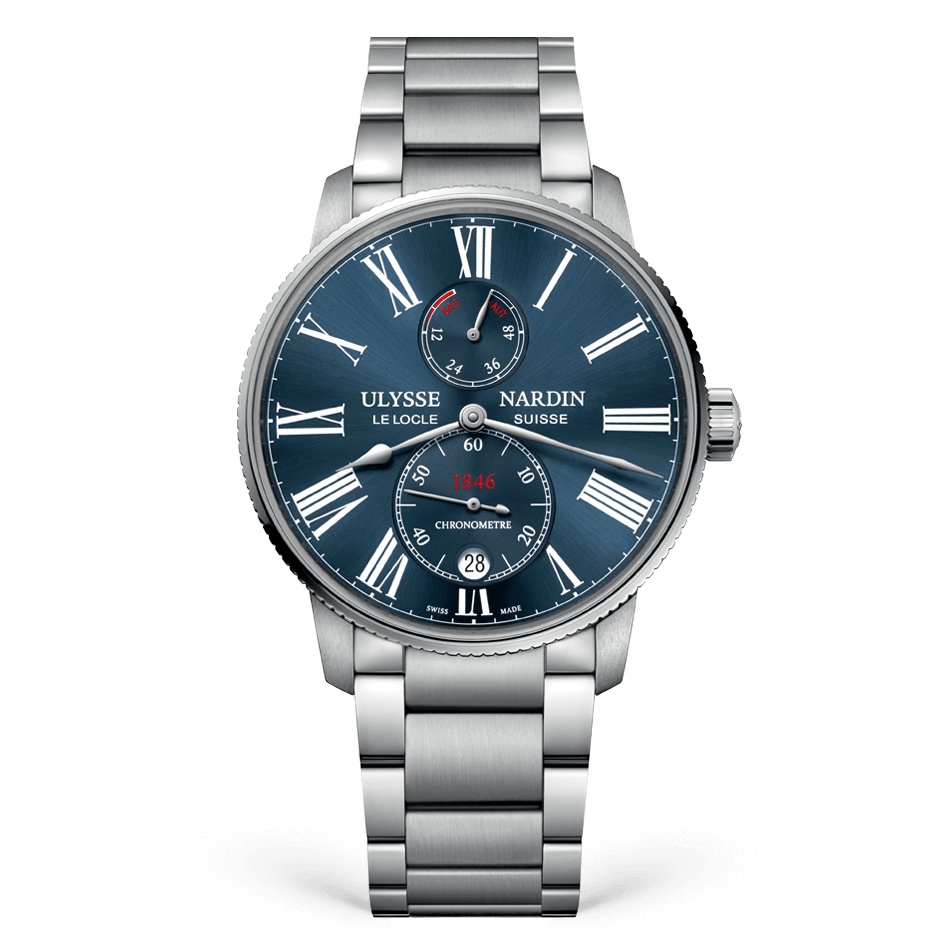 Ulysse Nardin 1183-310-7M/43 : Marine Torpilleur Stainless Steel / Blue / Bracelet