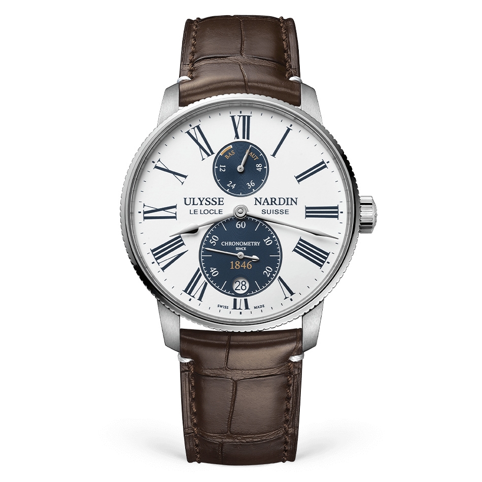 Ulysse Nardin 1183-310LE-0A-175/1A : Marine Torpilleur Stainless Steel / Panda / Alligator