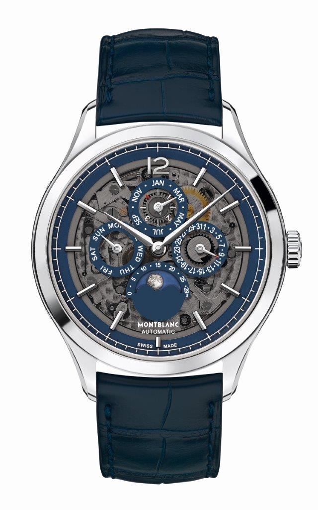 Montblanc 118513 : Heritage Chronometrie Perpetual Calendar Stainless Steel / Sapphire