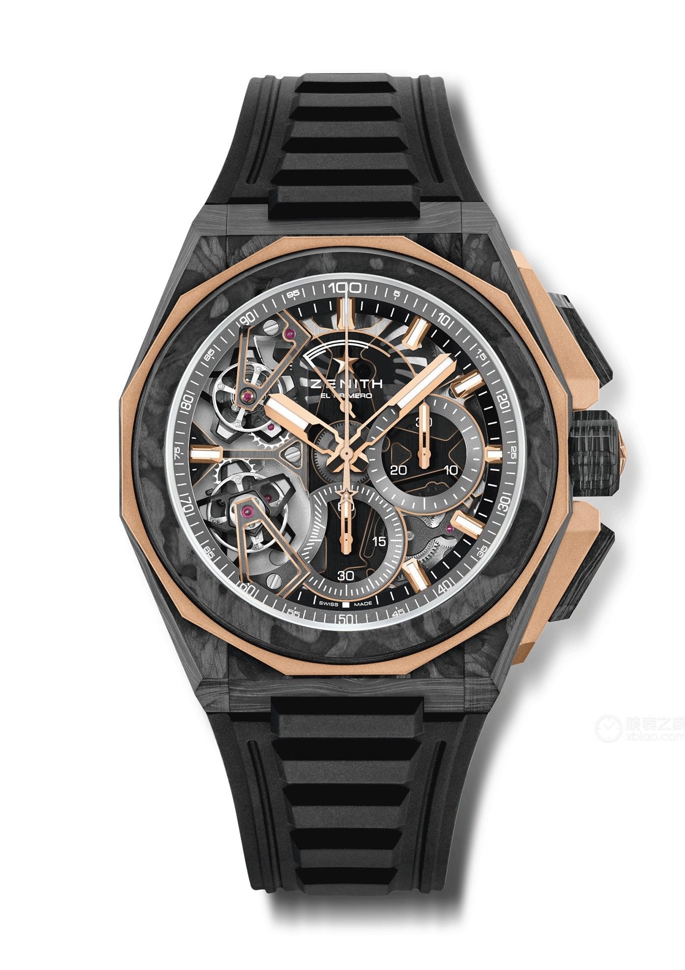 Zenith 12.9100.9020/78.I200 : Defy Extreme Double Tourbillon Forged Carbon - Rose Gold