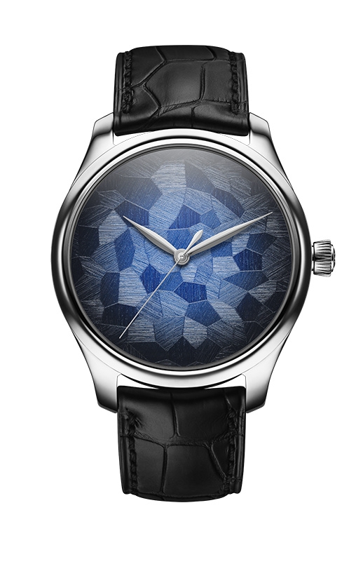 H. Moser & Cie 1200-1220 : Endeavour Centre Seconds Stainless Steel / Mosaic Blue Concept