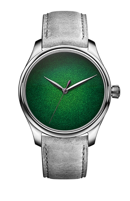 H. Moser & Cie 1200-1233 : Endeavour Centre Seconds White Gold / Lime Green Concept