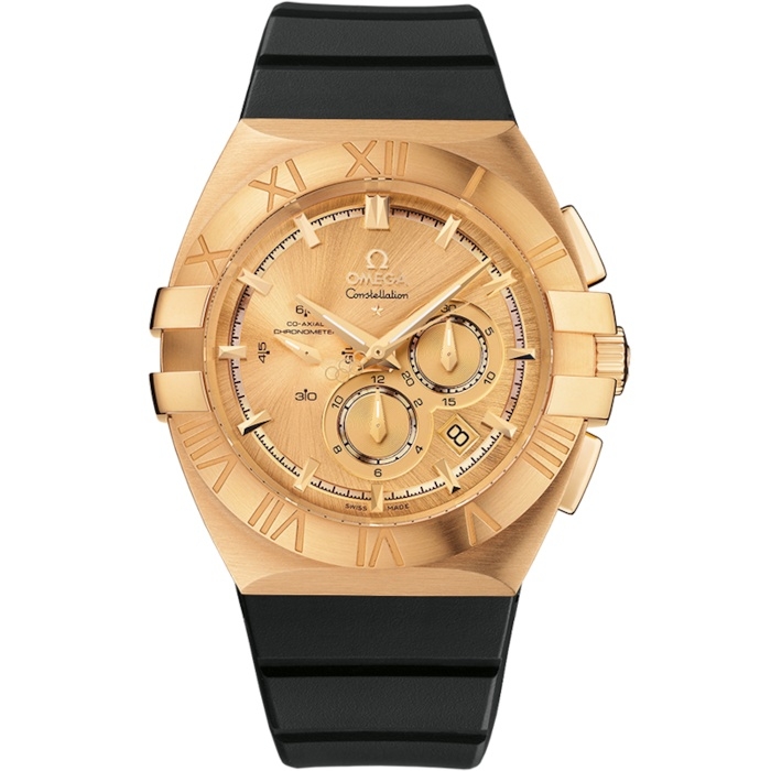 Omega 121.52.41.50.08.001 : Constellation Co-Axial 41 Chronograph Double Eagle Yellow Gold / Champagne / Beijing 2008