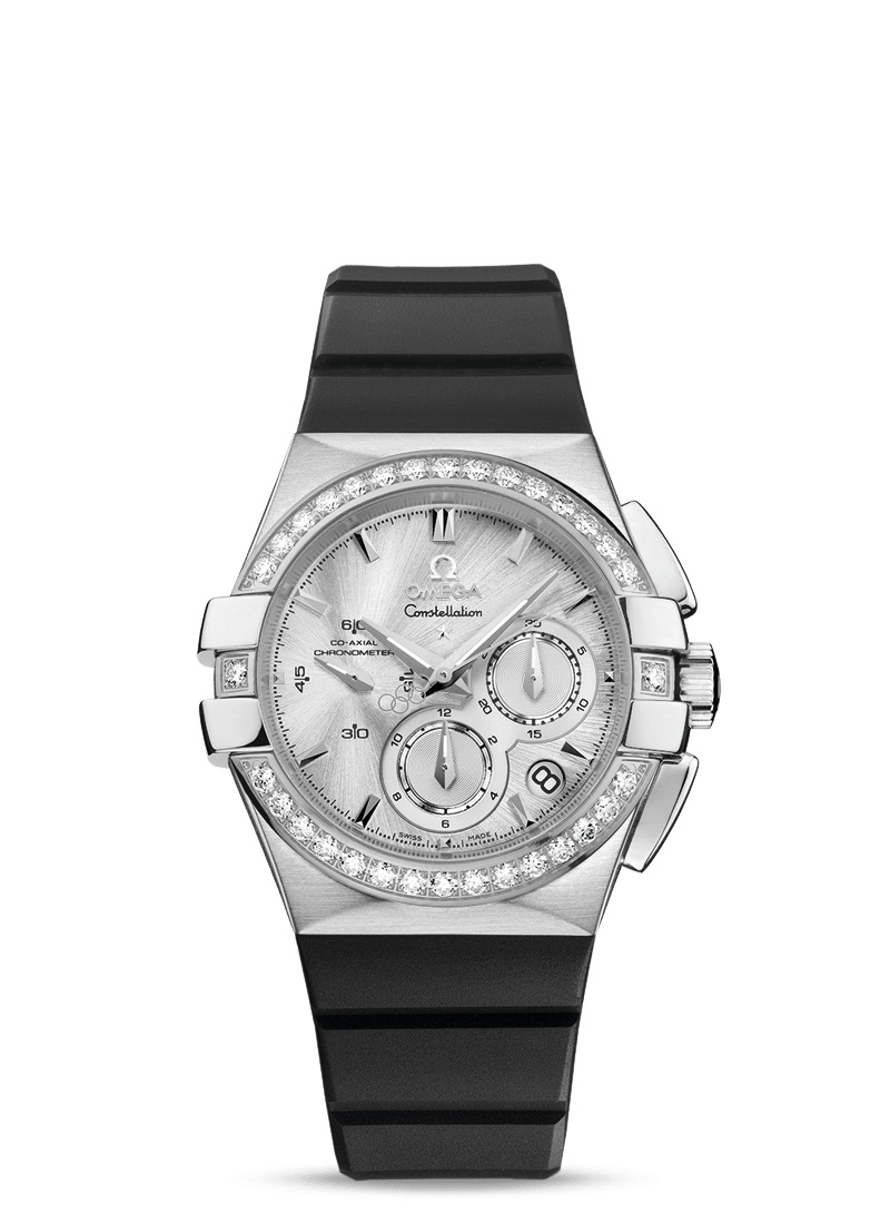 Omega 121.57.35.50.02.001 : Constellation Co-Axial 35 Chronograph Double Eagle Beijing 2008