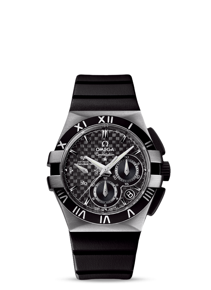 Omega 121.92.35.50.01.001 : Constellation Co-Axial 35 Chronograph Titanium / Carbon / Rubber