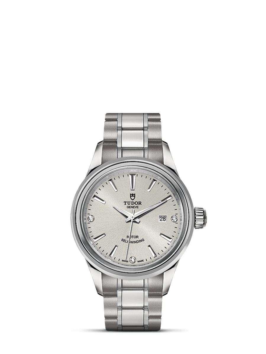 Tudor 12100-0003 : Style 28 Stainless Steel / Silver-Diamond / Bracelet