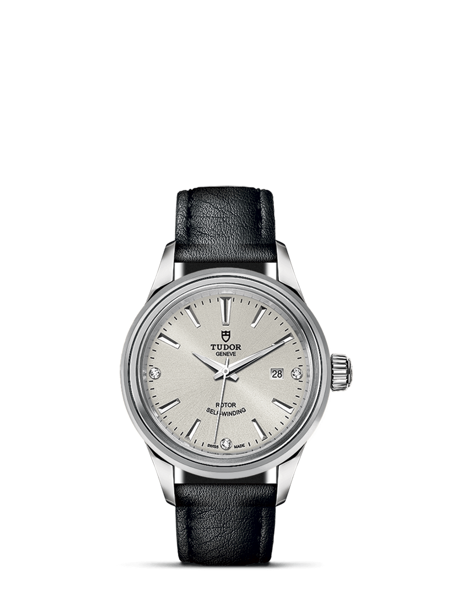 Tudor 12100-0007 : Style 28 Stainless Steel / Silver-Diamond / Strap