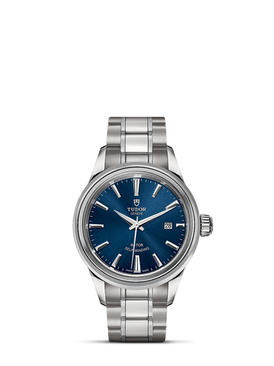 Tudor 12100-0009 : Style 28 Stainless Steel / Blue / Bracelet