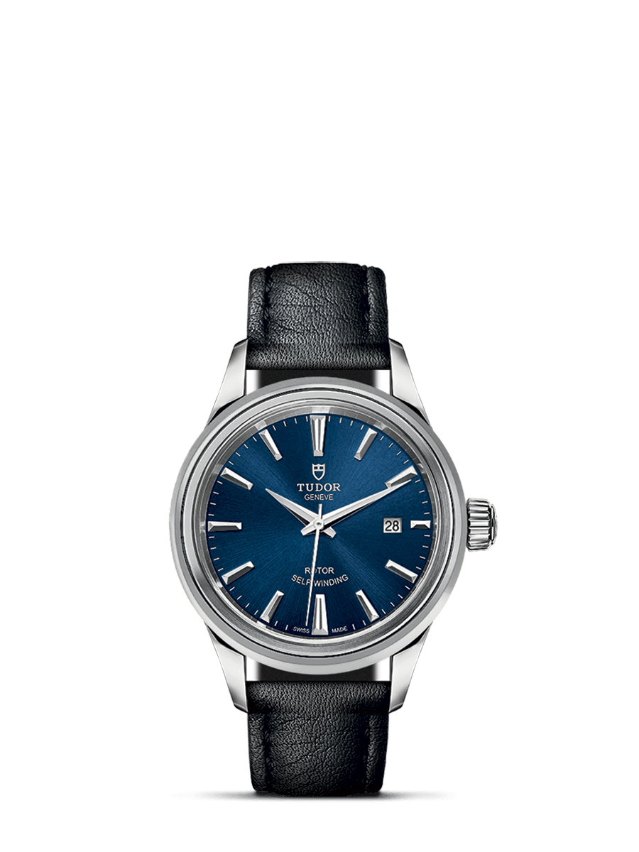 Tudor 12100-0010 : Style 28 Stainless Steel / Blue / Strap