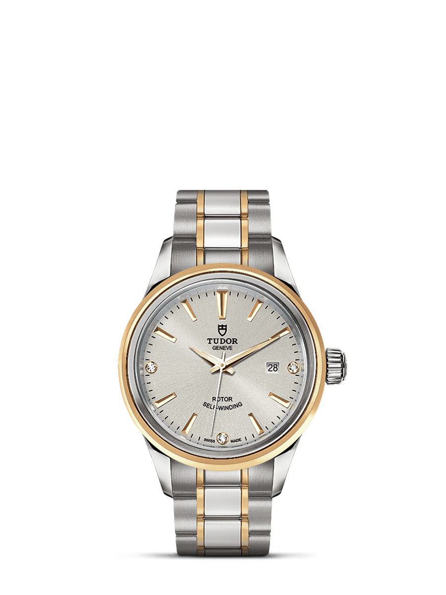 Tudor 12103-0005 : Style 28 Stainless Steel / Yellow Gold / Silver-Diamond / Bracelet