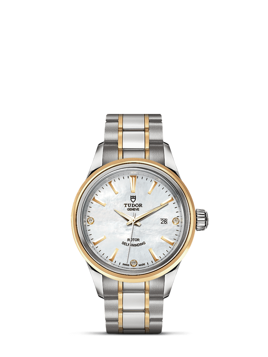 Tudor 12103-0017 : Style 28 Stainless Steel / Yellow Gold / MOP-Diamond / Bracelet