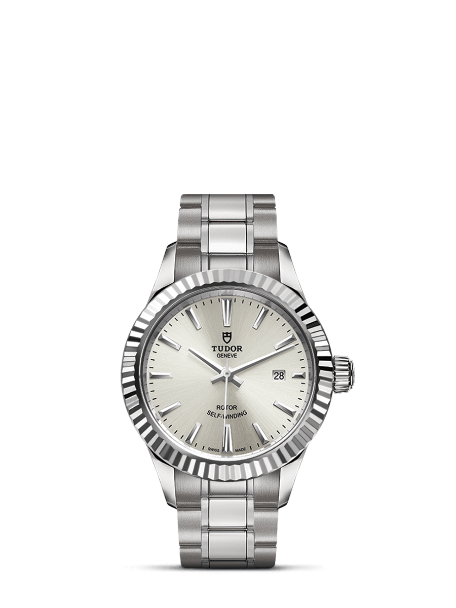 Tudor 12110-0001 : Style 28 Stainless Steel / Fluted / Silver / Bracelet