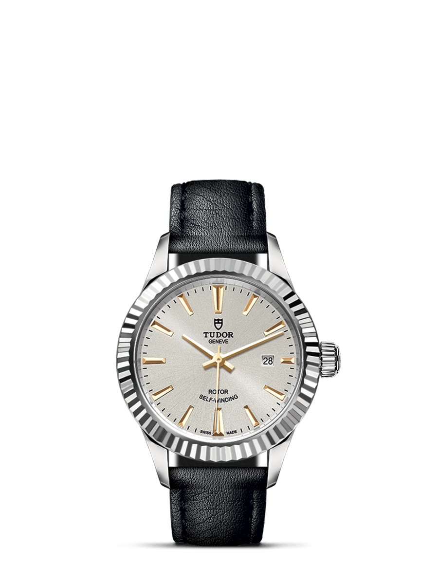 Tudor 12110-0023 : Style 28 Stainless Steel / Fluted / Silver / Strap