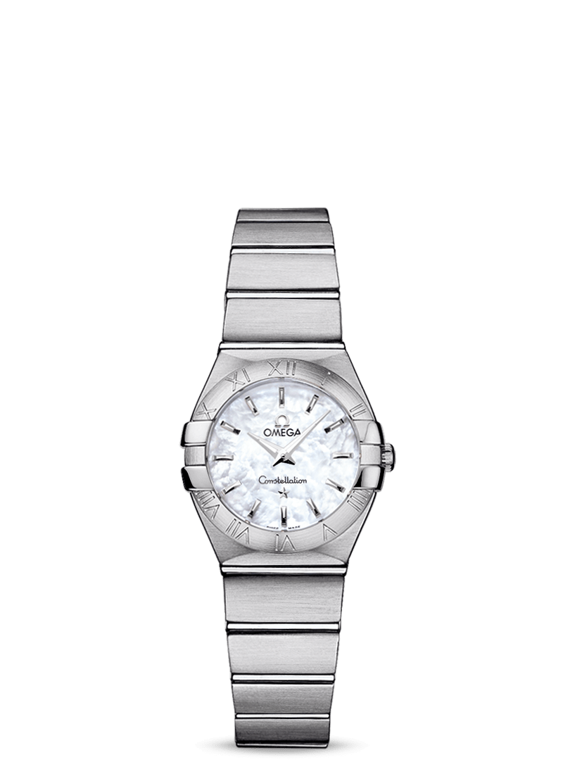 Omega 123.10.24.60.05.001 : Constellation Quartz 24 Brushed Stainless Steel / MOP