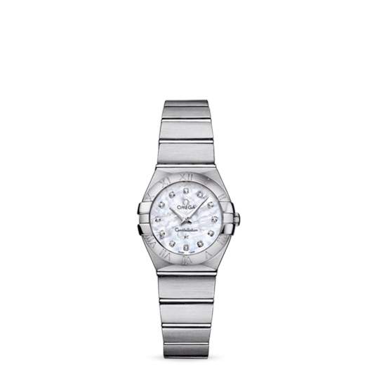 Omega 123.10.24.60.55.001 : Constellation Quartz 24 Brushed Stainless Steel / MOP