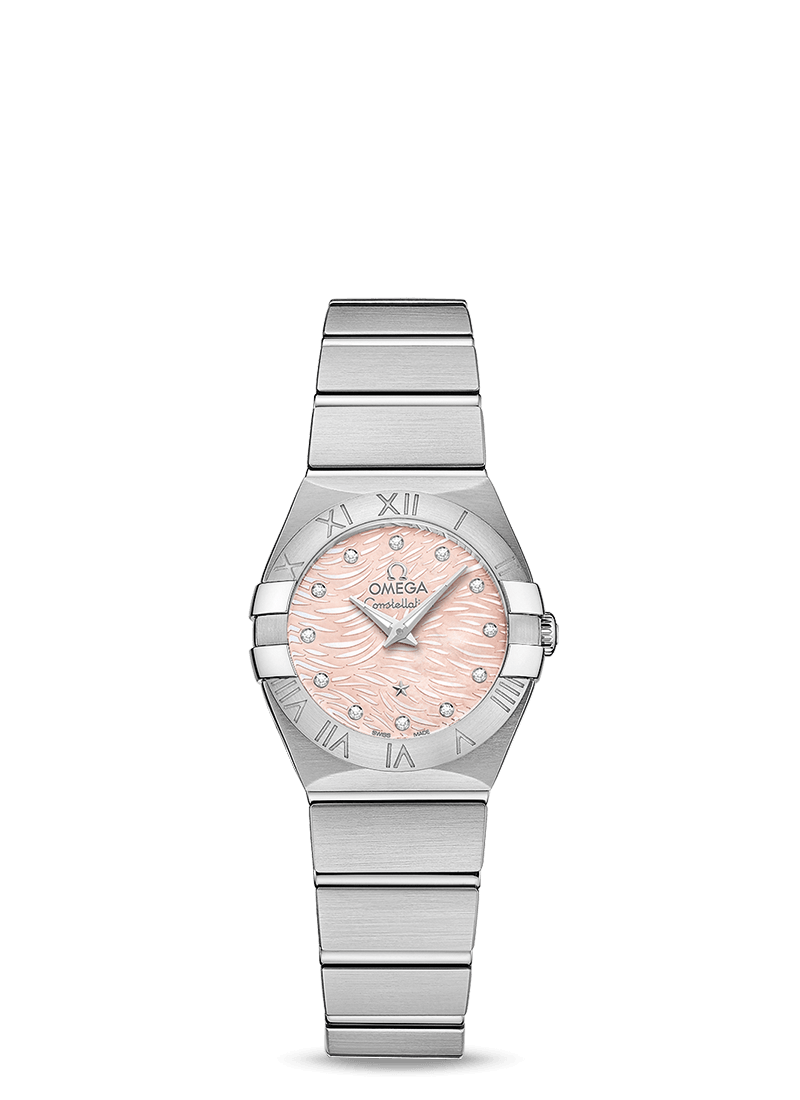Omega 123.10.24.60.57.002 : Constellation Quartz 24 Stainless Steel / Pink MOP