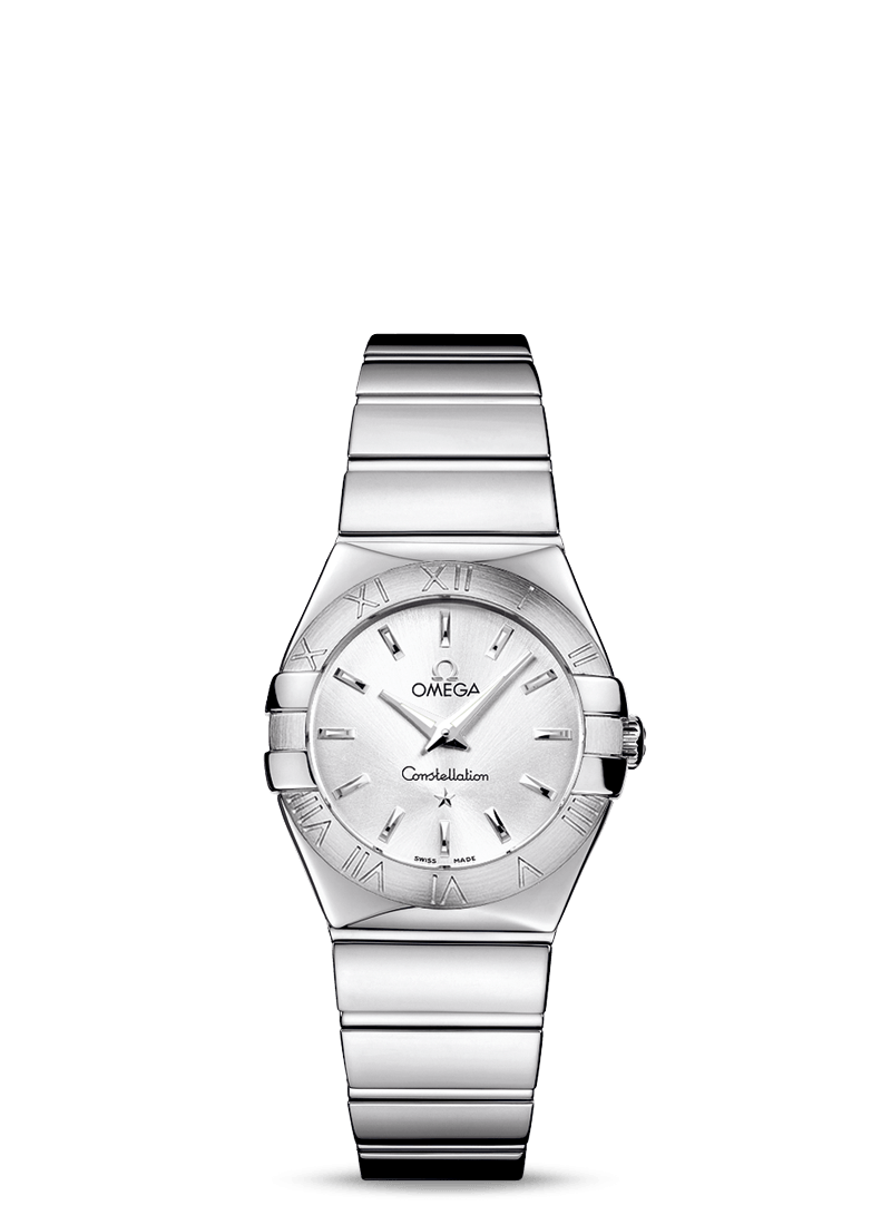 Omega 123.10.27.60.02.002 : Constellation Quartz 27 Polished Stainless Steel / Silver