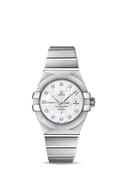 Omega 123.10.31.20.55.001 : Constellation Co-Axial 31 Stainless Steel / MOP