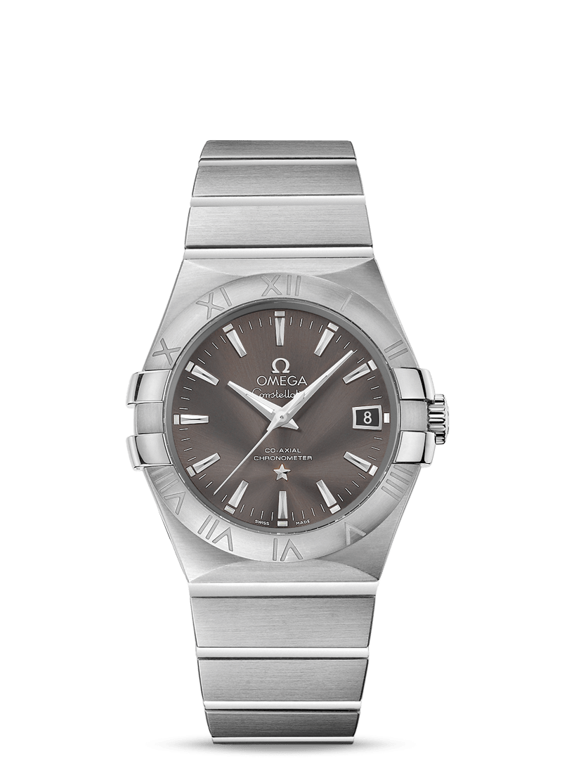 Omega 123.10.35.20.06.001 : Constellation Co-Axial 35 Stainless Steel / Grey