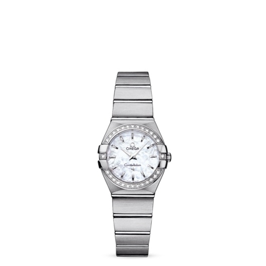 Omega 123.15.24.60.05.001 : Constellation Quartz 24 Brushed Stainless Steel / Diamond / MOP