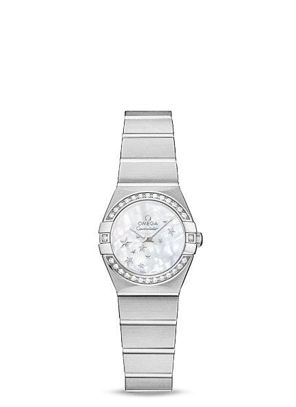 Omega 123.15.24.60.05.003 : Constellation Quartz 24 Brushed Stainless Steel / Diamond / MOP Star