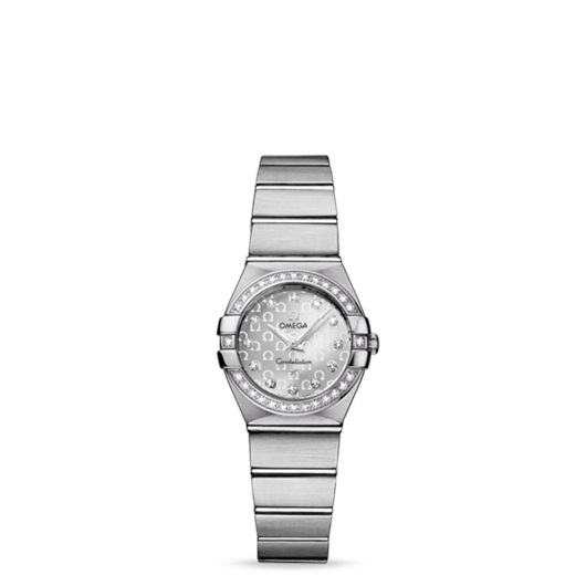 Omega 123.15.24.60.52.001 : Constellation Quartz 24 Brushed Stainless Steel / Diamond / Silver Omega