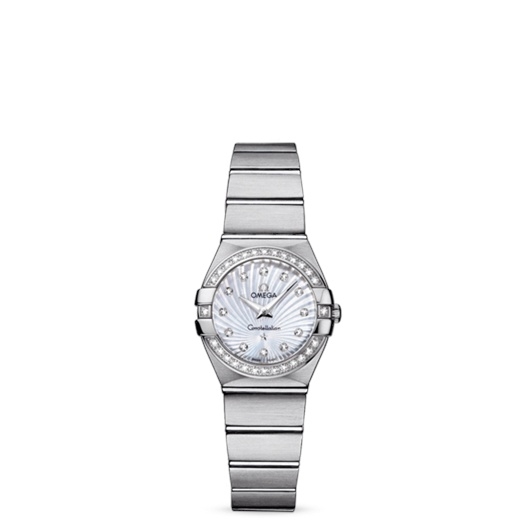 Omega 123.15.24.60.55.002 : Constellation Quartz 24 Brushed Stainless Steel / Diamond / MOP Supernova