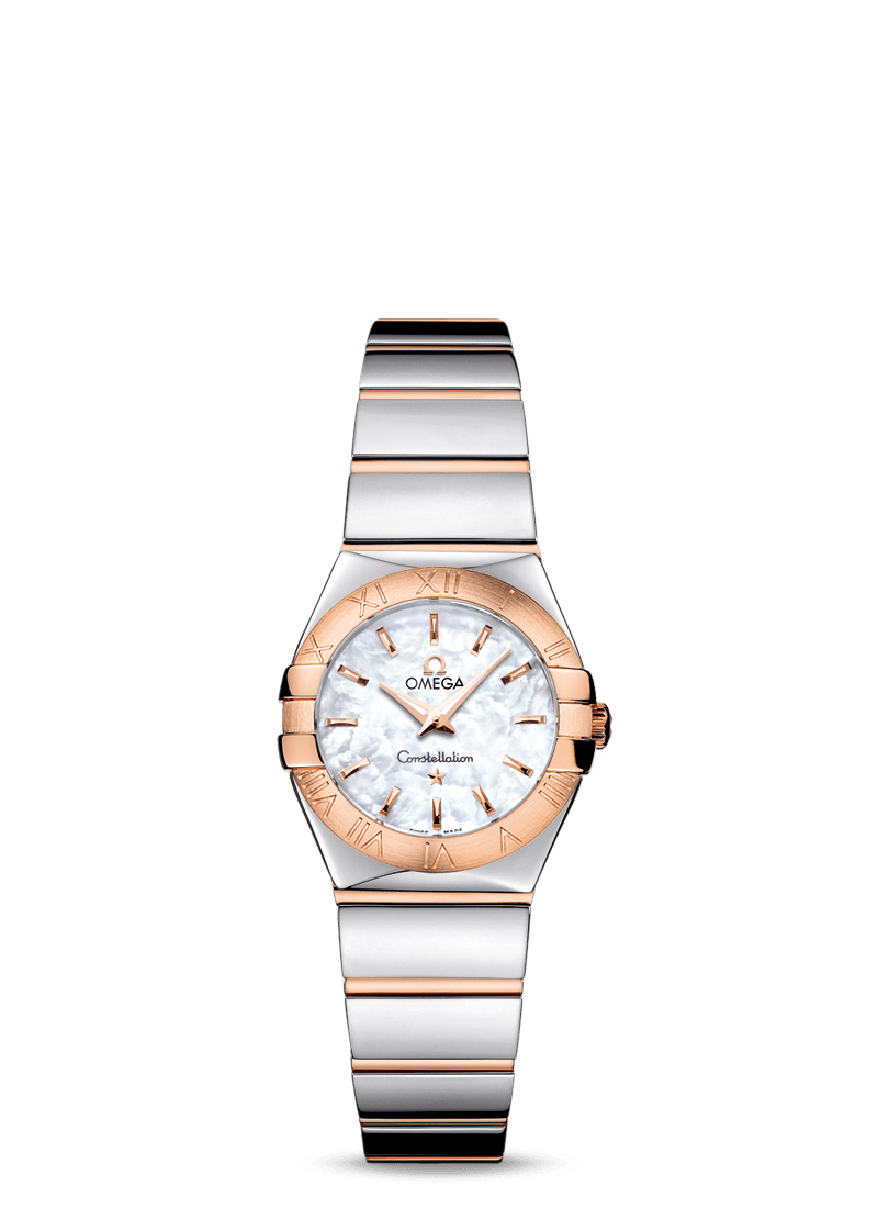 Omega 123.20.24.60.05.003 : Constellation Quartz 24 Polished Stainless Steel / Red Gold / MOP