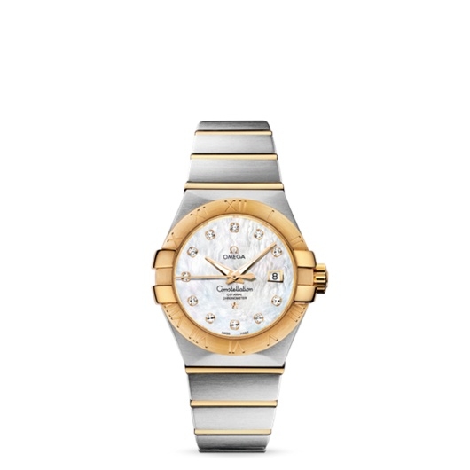 Omega 123.20.31.20.55.002 : Constellation Co-Axial 31 Stainless Steel / Yellow Gold / MOP