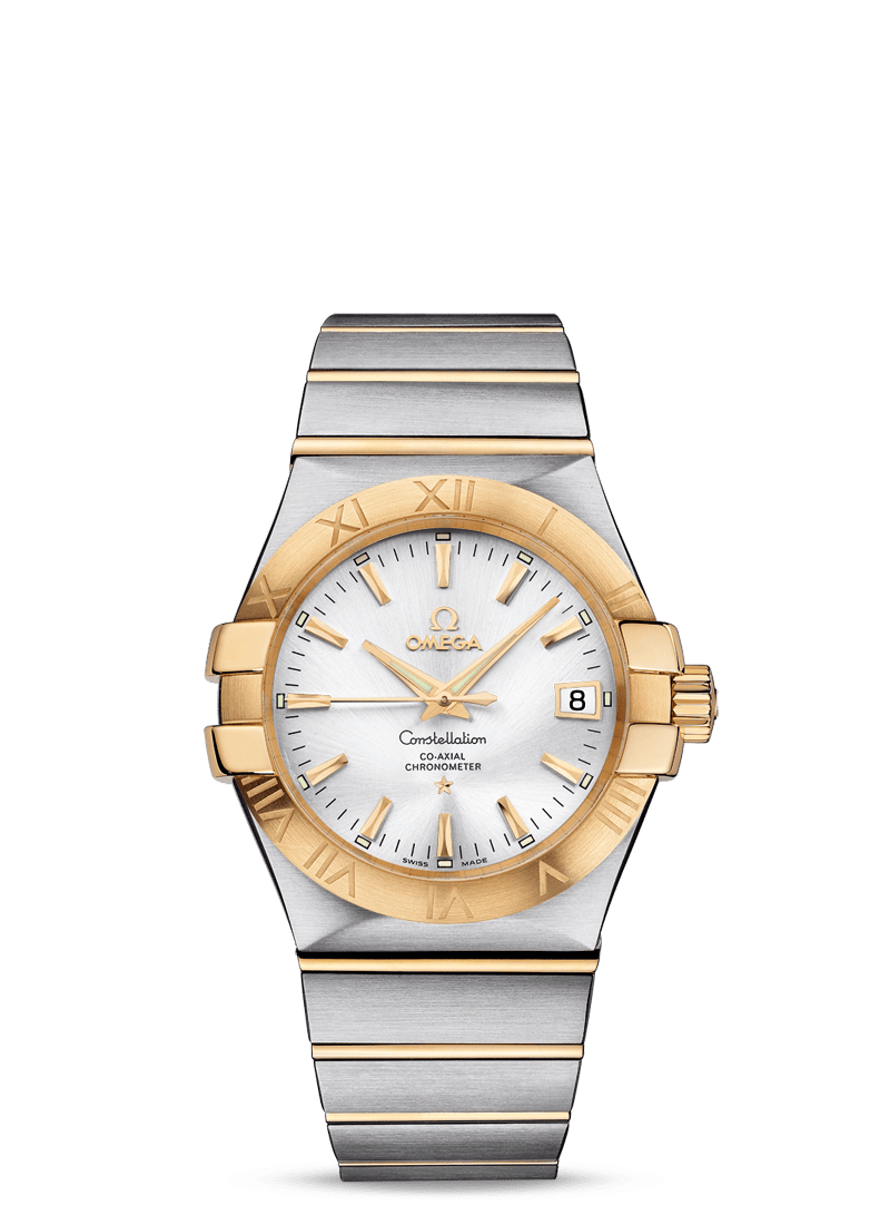 Omega 123.20.35.20.02.002 : Constellation Co-Axial 35 Stainless Steel / Yellow Gold / Silver