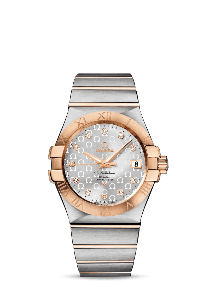 Omega 123.20.35.20.52.003 : Constellation Co-Axial 35 Stainless Steel / Red Gold / Silver Omega
