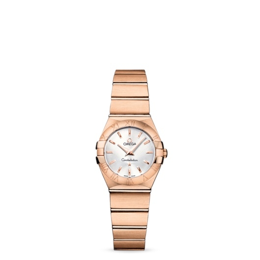 Omega 123.50.24.60.02.001 : Constellation Quartz 24 Brushed Red Gold / Silver