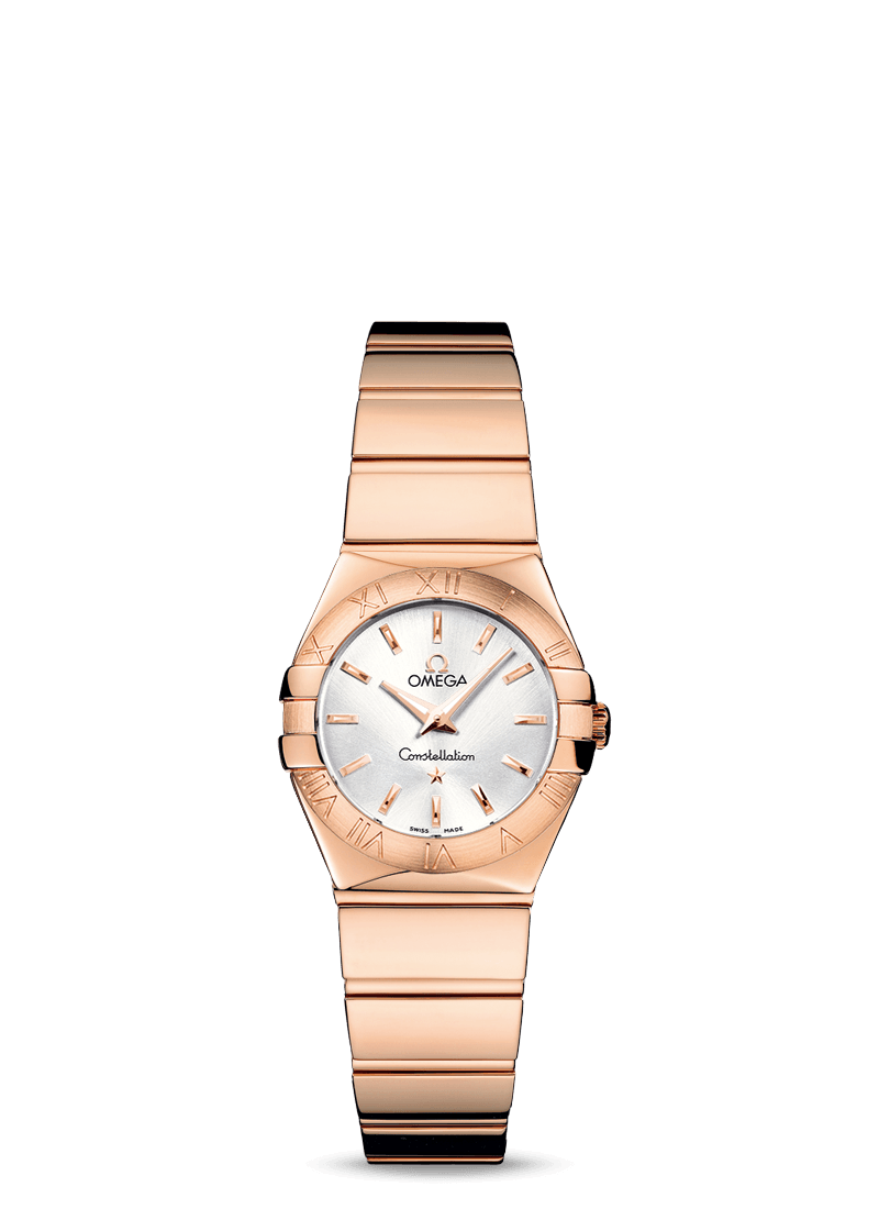 Omega 123.50.24.60.02.003 : Constellation Quartz 24 Polished Red Gold / Silver