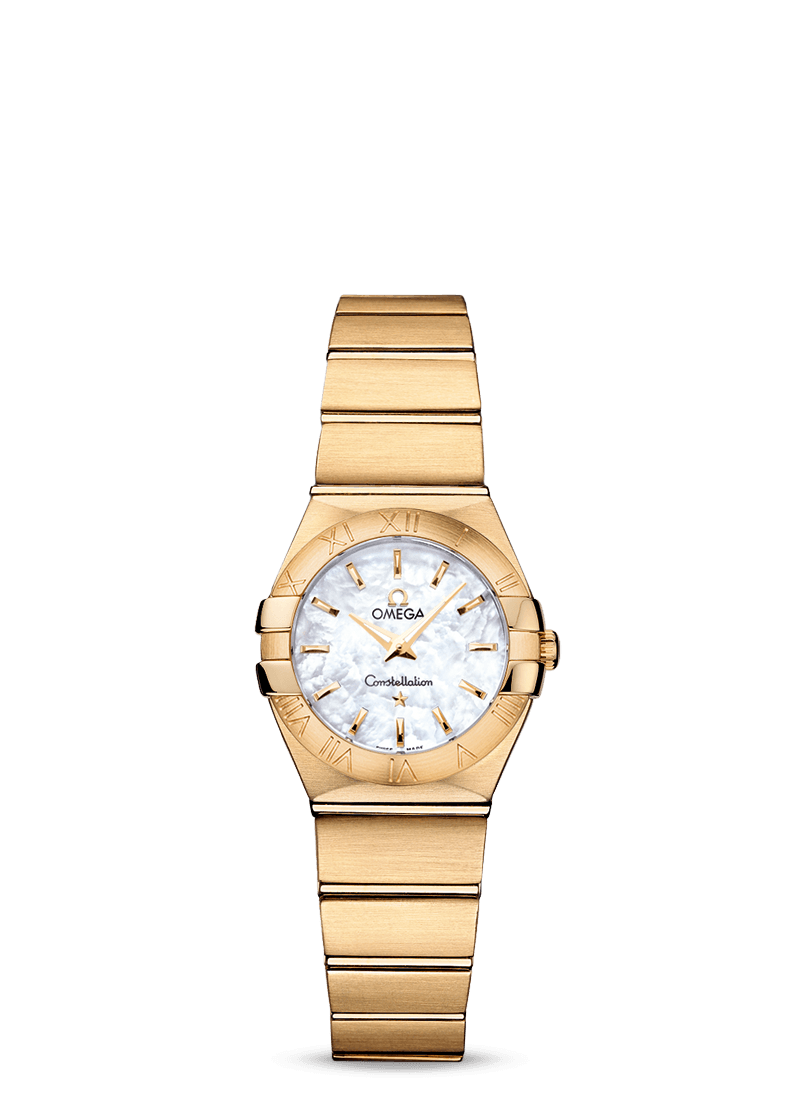Omega 123.50.24.60.05.002 : Constellation Quartz 24 Brushed Yellow Gold / MOP