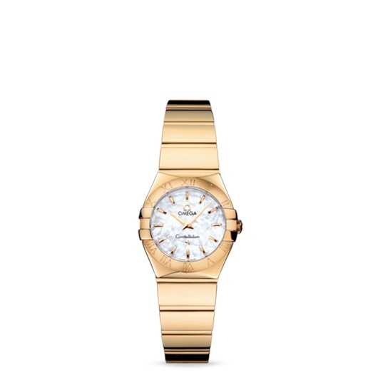 Omega 123.50.24.60.05.004 : Constellation Quartz 24 Polished Yellow Gold / MOP