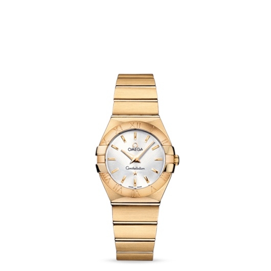 Omega 123.50.27.60.02.002 : Constellation Quartz 27 Brushed Yellow Gold / Silver