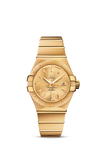 Omega 123.50.31.20.08.001 : Constellation Co-Axial 31 Yellow Gold / Champagne