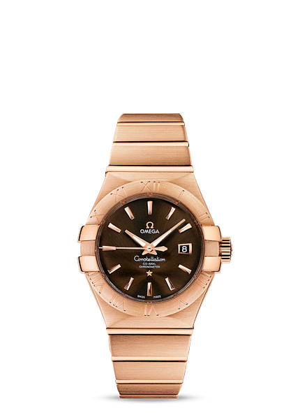 Omega 123.50.31.20.13.001 : Constellation Co-Axial 31 Red Gold / Brown