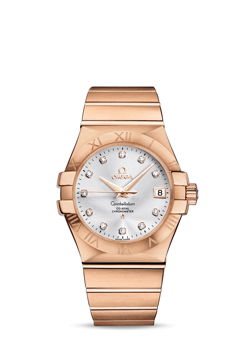 Omega 123.50.35.20.52.001 : Constellation Co-Axial 35 Red Gold / Silver