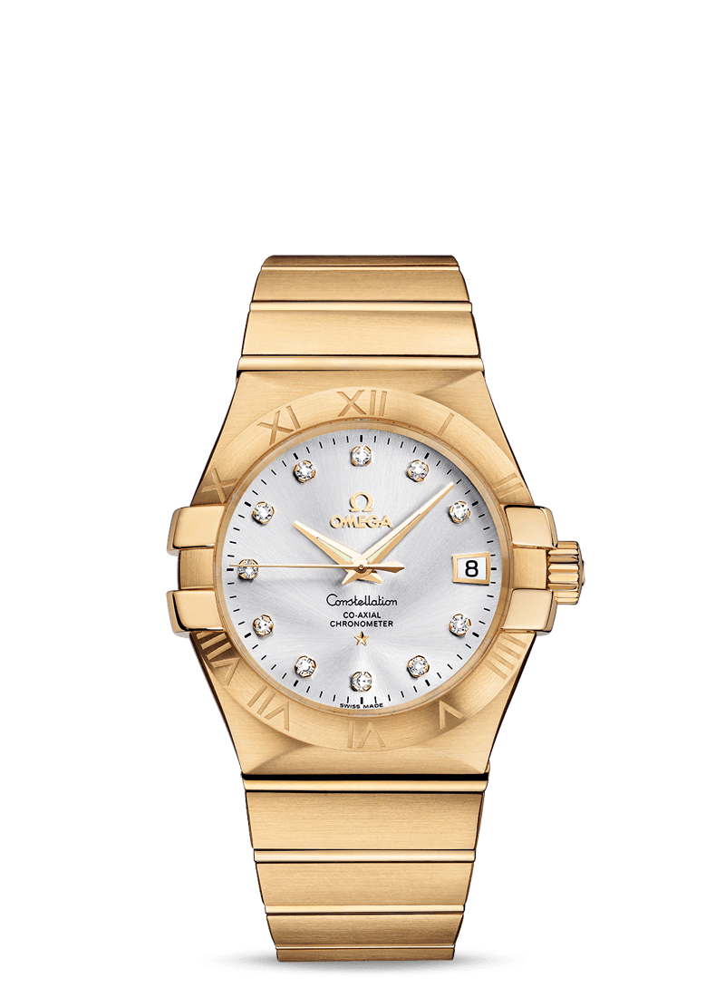 Omega 123.50.35.20.52.002 : Constellation Co-Axial 35 Yellow Gold / Silver