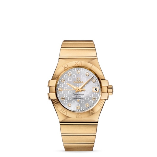 Omega 123.50.35.20.52.004 : Constellation Co-Axial 35 Yellow Gold / Silver Omega