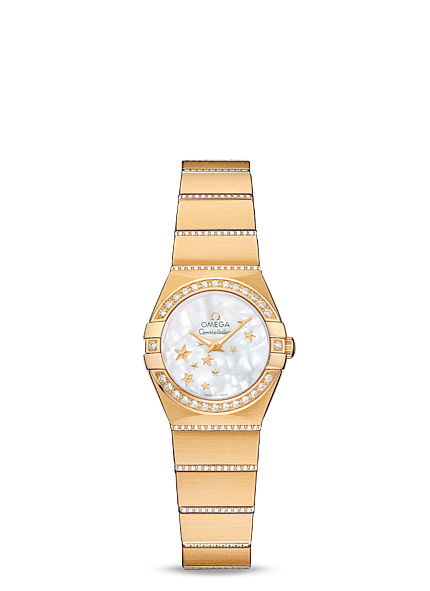 Omega 123.55.24.60.05.002 : Constellation Quartz 24 Brushed Yellow Gold / Diamond / MOP