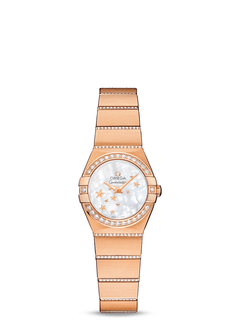 Omega 123.55.24.60.05.004 : Constellation Quartz 24 Red Gold / Diamond / MOP Star