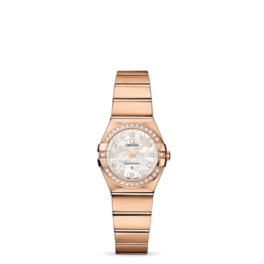 Omega 123.55.24.60.55.015 : Constellation Quartz 24 Brushed Red Gold / Diamond / MOP Omega