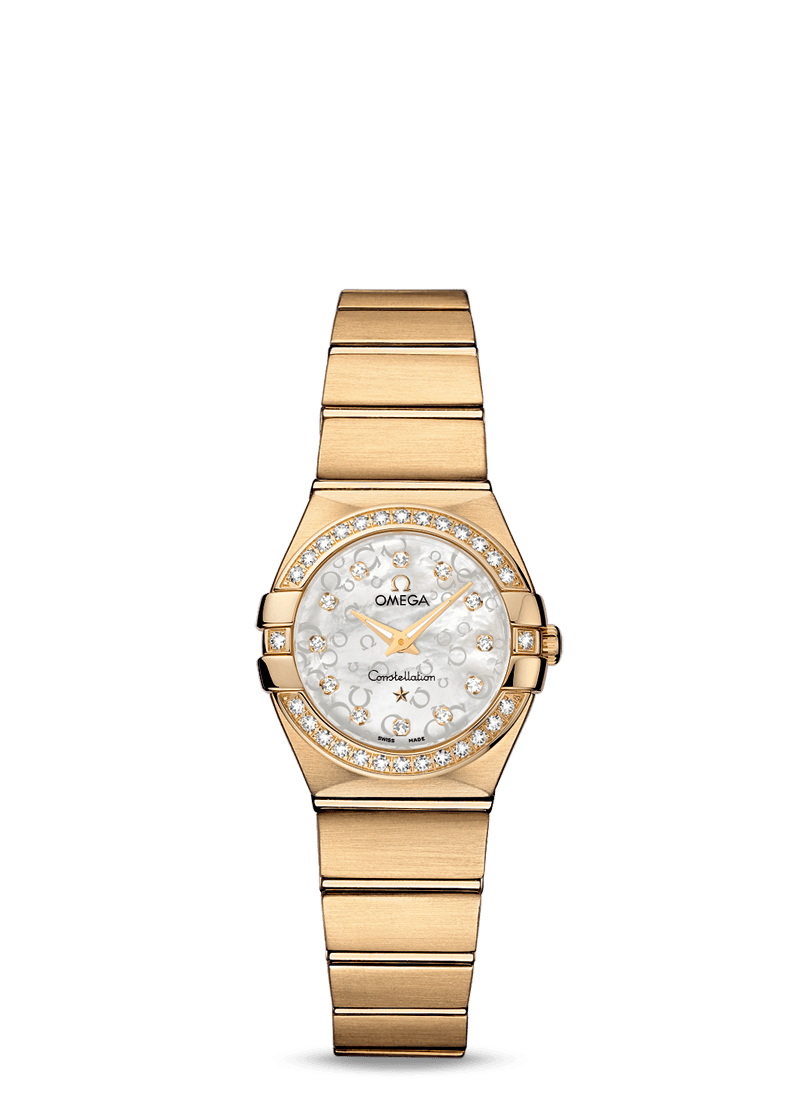 Omega 123.55.24.60.55.016 : Constellation Quartz 24 Brushed Yellow Gold / MOP Omega