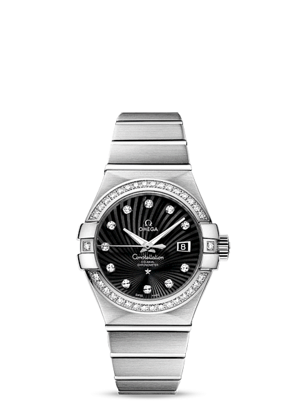 Omega 123.55.31.20.51.001 : Constellation Co-Axial 31 White Gold / Diamond / Black Supernova