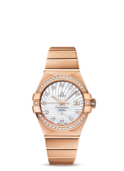 Omega 123.55.31.20.55.001 : Constellation Co-Axial 31 Red Gold / Diamond / MOP Supernova